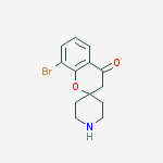 8-bromospiro[chromene-2,4'-piperidin]-4(3h)-one molecular structure