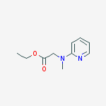 Ethyl 2-[methyl(pyridin-2-yl)amino]acetate molecular structure
