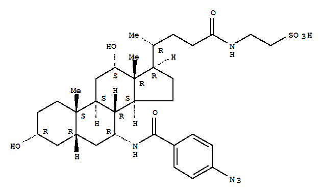 azidobenzamidotaurocholate molecular structure