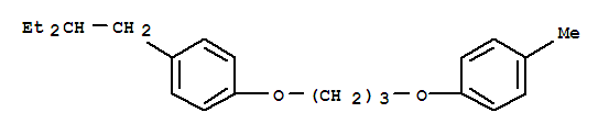 1-(2-ethylbutyl)-4-[3-(4-methylphenoxy)propoxy]benzene molecular structure