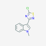 3-(5-chloro-1,2,4-thiadiazol-3-yl)-1-methyl-1H-Indole molecular structure