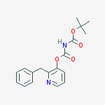 N-(2-benzylpyridin-3-yl)-n-[(2-methylpropan-2-yl)oxycarbonyl]carbamate molecular structure