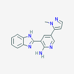 3-(1H-benzo[d]imidazol-2-yl)-5-(1-methyl-1H-pyrazol-5-yl)pyridin-2-amine