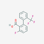 2-fluoro-6-[2-(trifluoromethyl)phenyl]benzoic Acid molecular structure