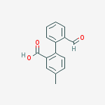 2-(2-formylphenyl)-5-methylbenzoic Acid molecular structure