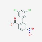 2-(3,5-dichlorophenyl)-4-nitrobenzoic Acid molecular structure
