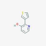 3-HYDROXY-2-(THIOPHEN-3-YL)PYRIDINE molecular structure