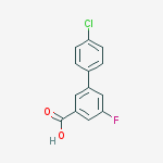 3-(4-chlorophenyl)-5-fluorobenzoic Acid molecular structure