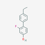 4-(4-ethylphenyl)-3-fluorophenol molecular structure