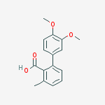 2-(3,4-dimethoxyphenyl)-6-methylbenzoic Acid molecular structure