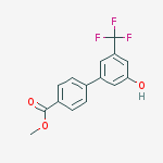 Methyl 4-[3-hydroxy-5-(trifluoromethyl)phenyl]benzoate molecular structure