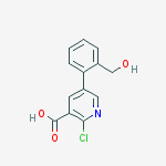 2-chloro-5-[2-(hydroxymethyl)phenyl]pyridine-3-carboxylic Acid