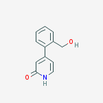 2-HYDROXY-4-(2-HYDROXYMETHYLPHENYL)PYRIDINE molecular structure