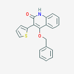 4-(benzyloxy)-3-(thiophen-2-yl)quinolin-2(1H)-one