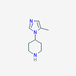 4-(5-methylimidazol-1-yl)piperidine molecular structure