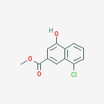 methyl 8-chloro-4-hydroxy-naphthalene-2-carboxylate molecular structure