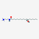 3-(12-hydroxyoctadecanoylamino)propyl-trimethylazanium molecular structure