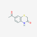 2H-1,4-Benzothiazin-3(4H)-one, 7-acetyl- molecular structure