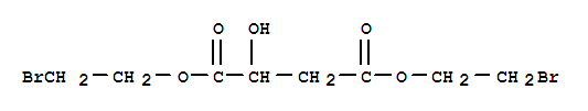 bis(2-bromoethyl) 2-hydroxybutanedioate molecular structure