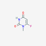 2,4(1H,3H)-Pyrimidinedione, 6-fluoro-1-methyl- molecular structure