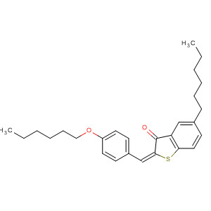 Benzo[b]thiophen-3(2H)-one,5-hexyl-2-[[4-(hexyloxy)phenyl]methylene]-, (E)- molecular structure