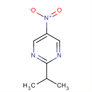 Pyrimidine, 2-(1-methylethyl)-5-nitro- molecular structure