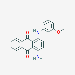 1-amino-4-(3-methoxyanilino)anthracene-9,10-dione molecular structure