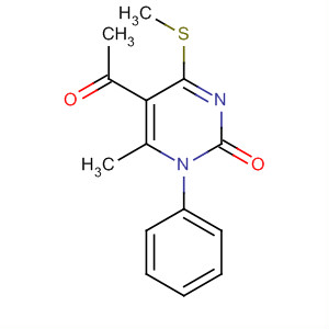2(1H)-Pyrimidinone, 5-acetyl-6-methyl-4-(methylthio)-1-phenyl-