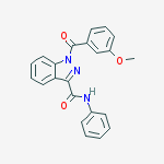 1-(3-Methoxybenzoyl)-N-phenyl-1H-indazole-3-carboxamide molecular structure