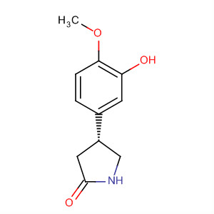 2-Pyrrolidinone, 4-(3-hydroxy-4-methoxyphenyl)-, (4R)- molecular structure
