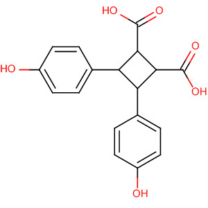 1,2-Cyclobutanedicarboxylic acid, 3,4-bis(4-hydroxyphenyl)- molecular structure