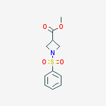 Methyl 1-(phenylsulfonyl)azetidine-3-carboxylate molecular structure
