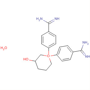 Benzenecarboximidamide,4,4'-[(2-hydroxy-1,5-pentanediyl)bis(oxy)]bis- molecular structure