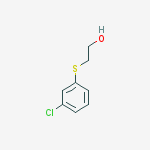 3-CHLOROPHENYLTHIOETHANOL molecular structure
