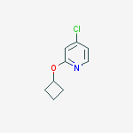 4-Chloro-2-cyclobutoxypyridine molecular structure