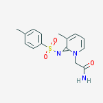 2-(3-Methyl-2-(tosylimino)pyridin-1(2H)-yl)acetamide molecular structure
