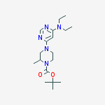 4-(6-DiethylaMino-pyriMidin-4-yl)-2-Methyl-piperazine-1-carboxylic acid tert-butyl ester molecular structure