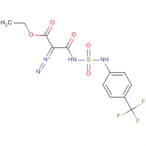 Propanoic acid,2-diazo-3-oxo-3-[[[[4-(trifluoromethyl)phenyl]amino]sulfonyl]amino]-, ethylester molecular structure