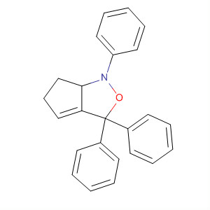 1H-Cyclopent[c]isoxazole, 3,5,6,6a-tetrahydro-1,3,3-triphenyl- molecular structure