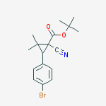 tert-butyl 3-(4-bromophenyl)-1-cyano-2,2-dimethylcyclopropanecarboxylate