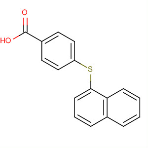 Benzoic acid, 4-(1-naphthalenylthio)- molecular structure