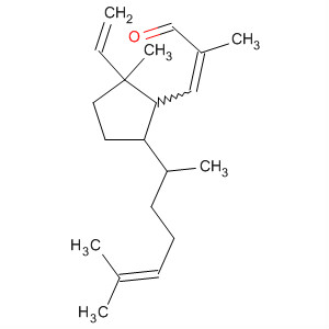 2-Propenal,3-[5-(1,5-dimethyl-4-hexenyl)-2-ethenyl-2-methylcyclopentyl]-2-methyl- molecular structure
