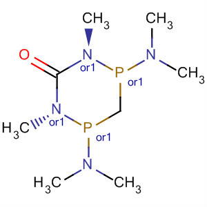 1,5,2,4-Diazadiphosphorin-6(1H)-one,2,4-bis(dimethylamino)tetrahydro-1,5-dimethyl-, trans- molecular structure