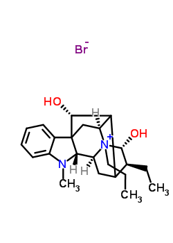 (16xi,17R,21alpha)-17,21-dihydroxy-4-propylajmalan-4-ium bromide molecular structure