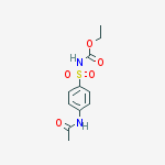 ETHYL[(4-ACETAMIDOPHENYL)SULFONYL]CARBAMATE molecular structure