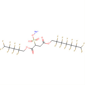 Butanedioic acid, sulfo-, 1-(2,2,3,3,4,4,5,5,6,6,7,7-dodecafluoroheptyl)4-(2,2,3,3,4,4,5,5-octafluoropentyl) ester, sodium salt molecular structure