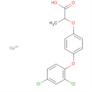 Propanoic acid, 2-[4-(2,4-dichlorophenoxy)phenoxy]-, calcium salt molecular structure