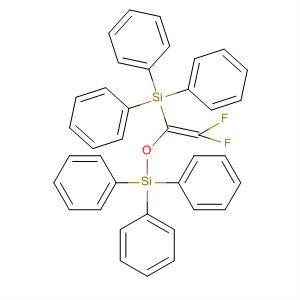 Silane, [[2,2-difluoro-1-(triphenylsilyl)ethenyl]oxy]triphenyl- molecular structure