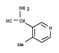 3-PYRIDINEACETONITRILE,A-AMINO-4-METHYL- molecular structure