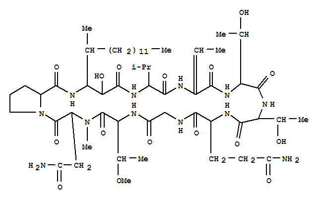 PuwainaphycinC, 9-[(2R,3R,4S)-2-hydroxy-4-methyl-3-aminohexadecanoic acid]-